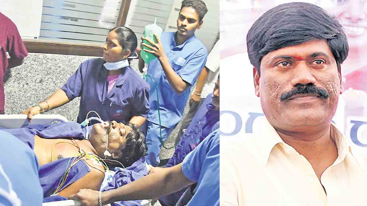 పెద్ది సుదర్శన్‌రెడ్డికి తీవ్ర అస్వస్థత