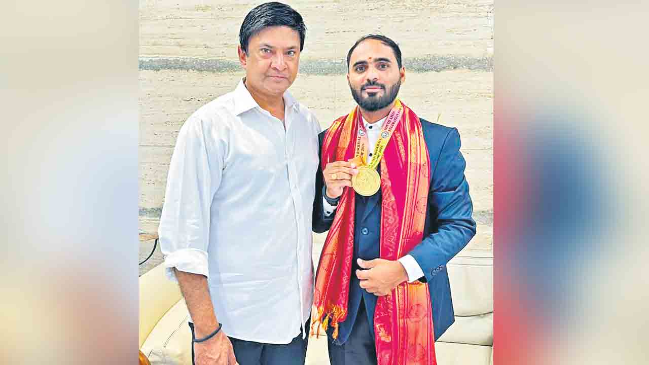సౌత్‌ ఏషియన్‌ రాక్‌బాల్‌లో గోపాల్‌ యాదవ్‌కు స్వర్ణం