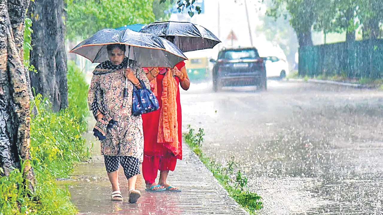 నగరంలో మోస్తరు వర్షం