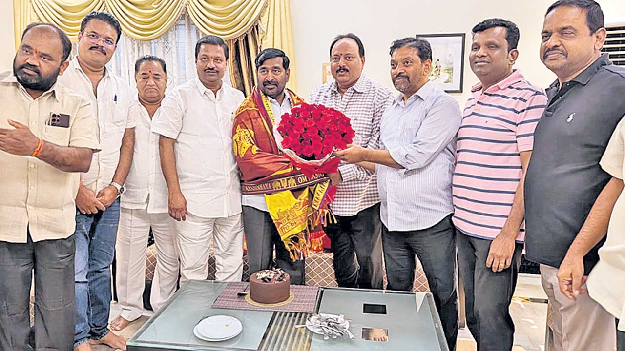 జగదీశ్‌రెడ్డికి శుభాకాంక్షల వెల్లువ