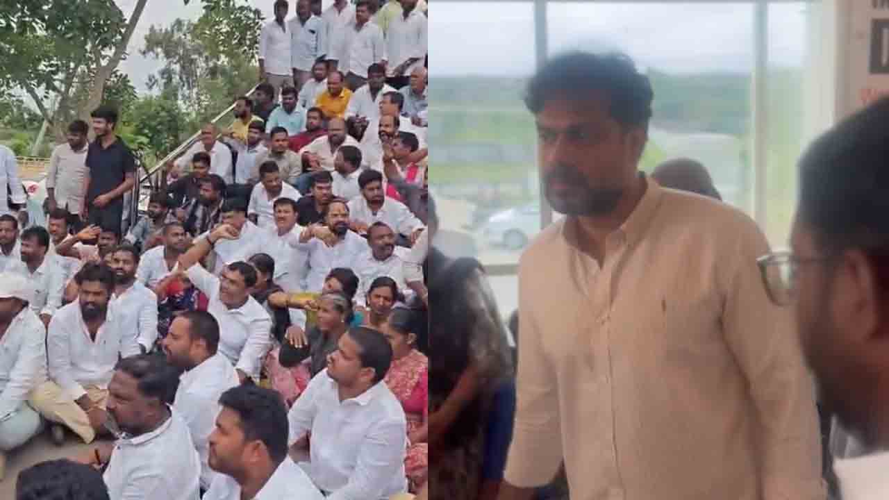 Patlolla Karthik Reddy | పట్లోళ్ల కార్తీక్ రెడ్డిని విడుదల చేయాలంటూ బీఆర్‌ఎస్‌ నేతల నిరసన.. వీడియో