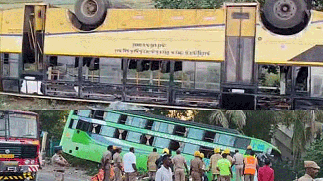 Road accident | ఘోరం.. ఎదురెదురుగా ఢీకొన్న రెండు బ‌స్సులు.. ఐదుగురు దుర్మ‌ర‌ణం..!