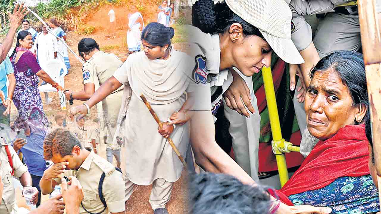 కడుపు మండి.. కారం చల్లి.. మర్లవడ్డ బహదూర్‌గూడ