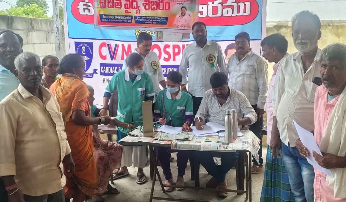 Indurthi | ఇందుర్తిలో మెగా ఉచిత వైద్య శిబిరం