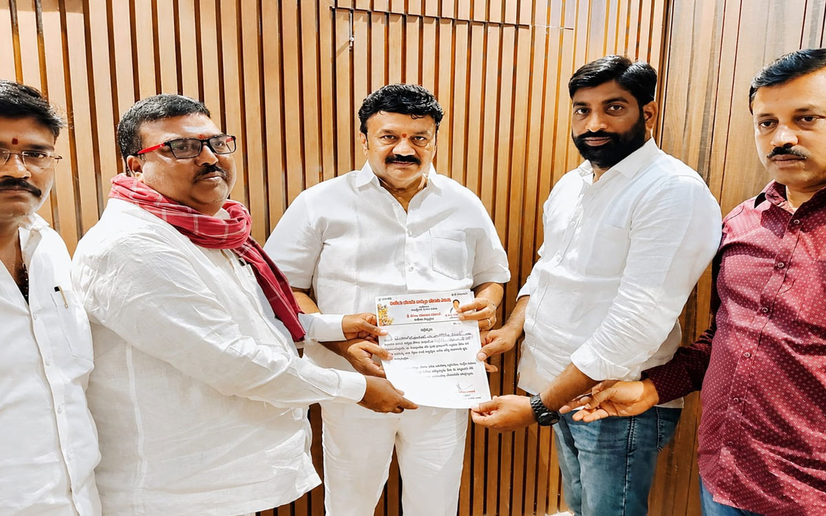 వైహెచ్‌పీఎస్ కొత్త‌గూడెం జిల్లా అధ్యక్షుడిగా జెట్టి రామకృష్ణ యాదవ్‌