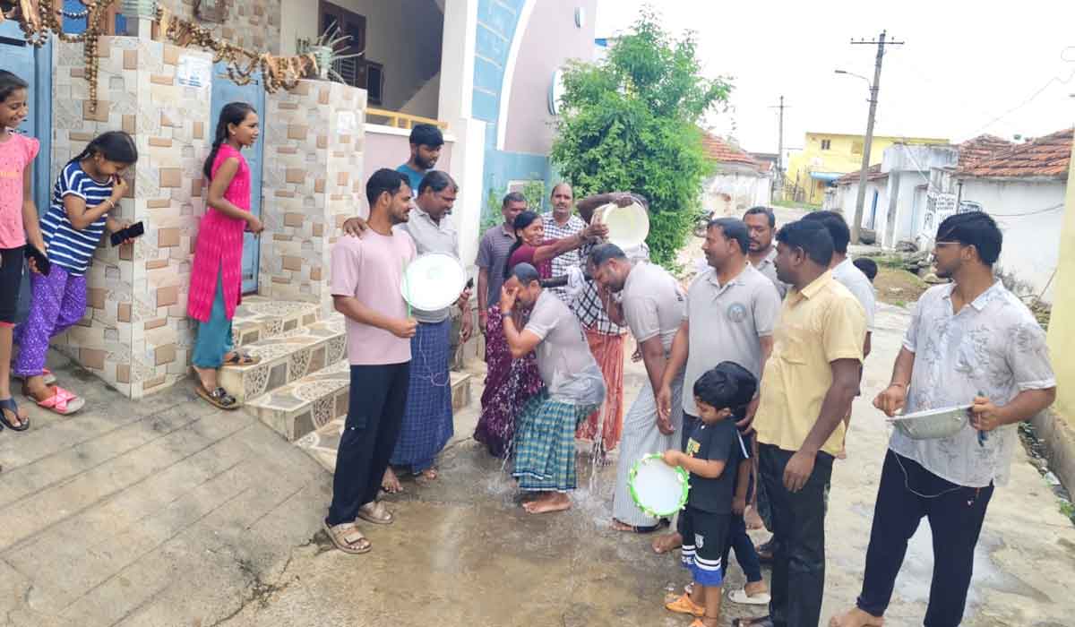 Rudrangi | వర్షాలు కురుపించు దేవుడా.. రుద్రంగిలో కప్పతల్లి ఆట
