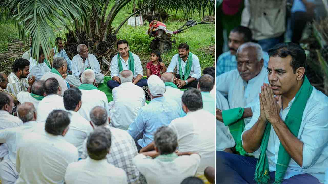 KTR | ఆయిల్‌పామ్ రైతులతో ముచ్చటించిన కేటీఆర్