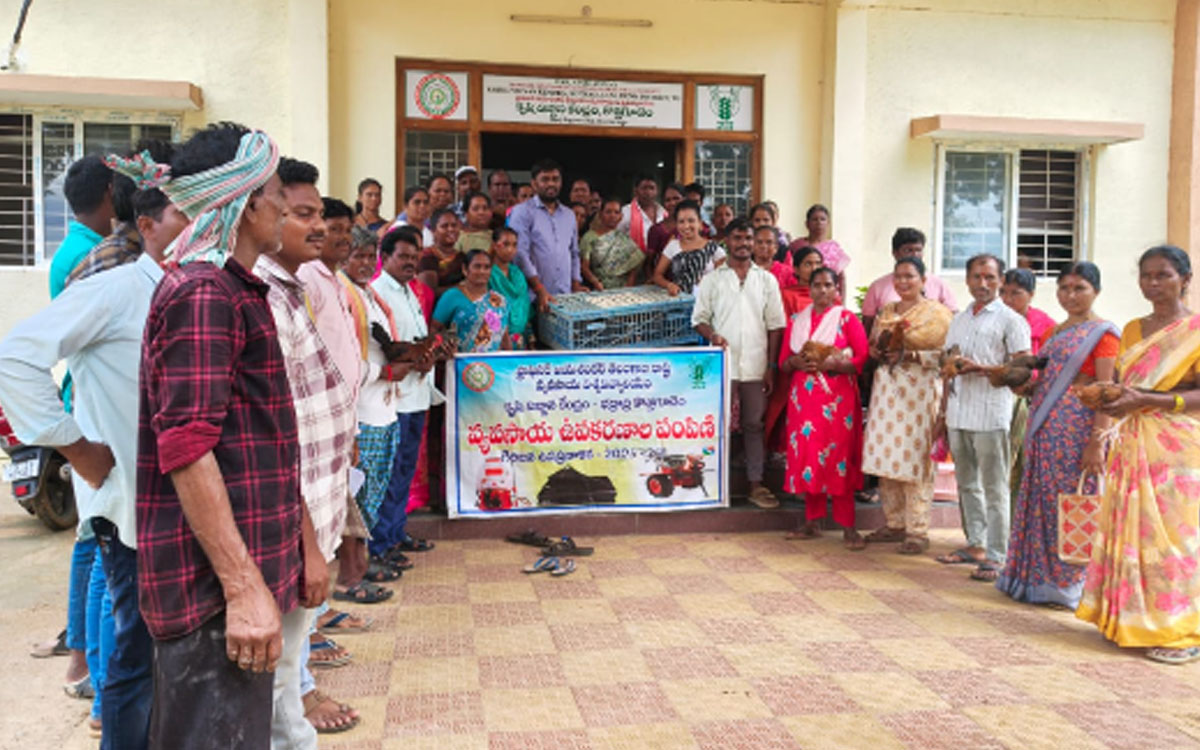 కంది సాగు అభివృద్ధికి కేవీకే శిక్షణ – రైతులకు విత్తనాల పంపిణీ