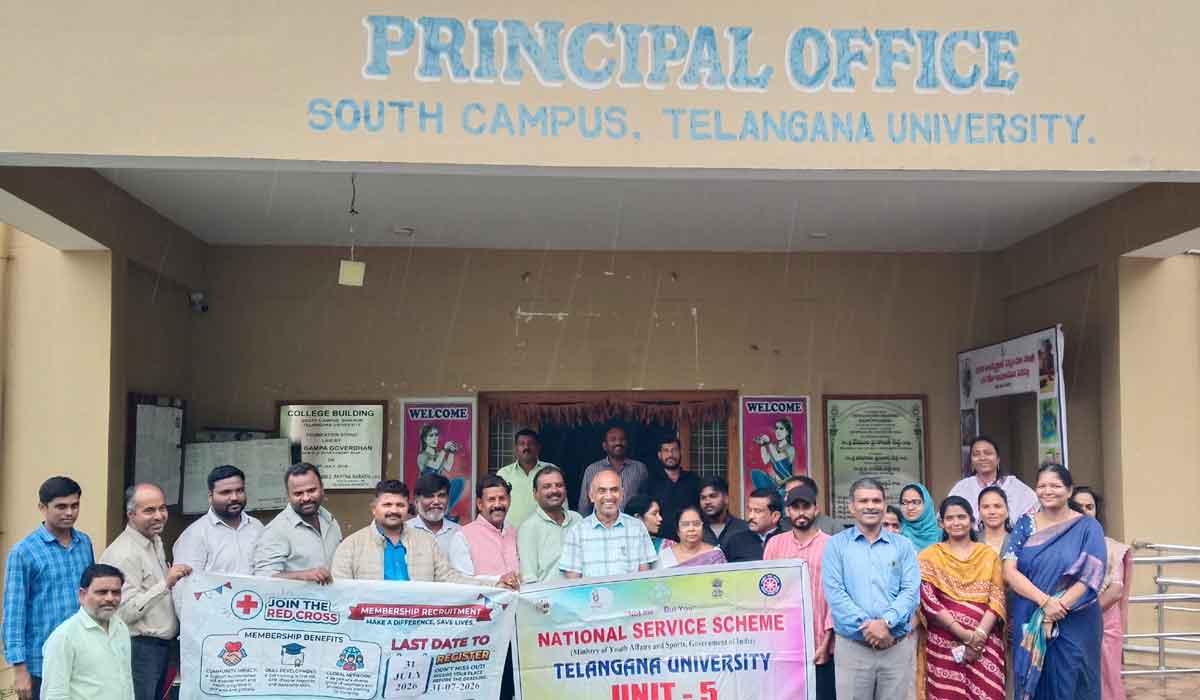Red Cross membership | తెలంగాణ వర్సిటీలో రెడ్‌క్రాస్ సభ్యత్వ నమోదుపై అవగాహన