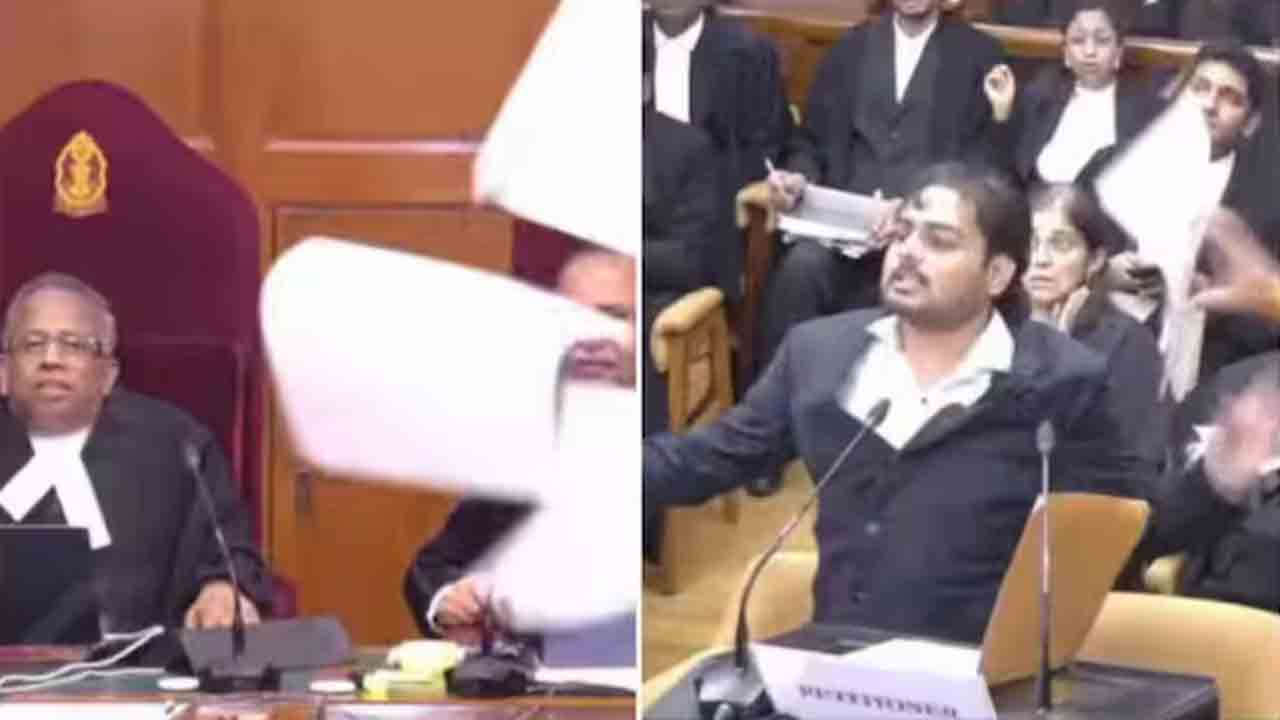 law students arrested | సుప్రీంకోర్టులో విచారణకు అంతరాయం.. ఇద్దరు న్యాయ విద్యార్థులు అరెస్ట్‌