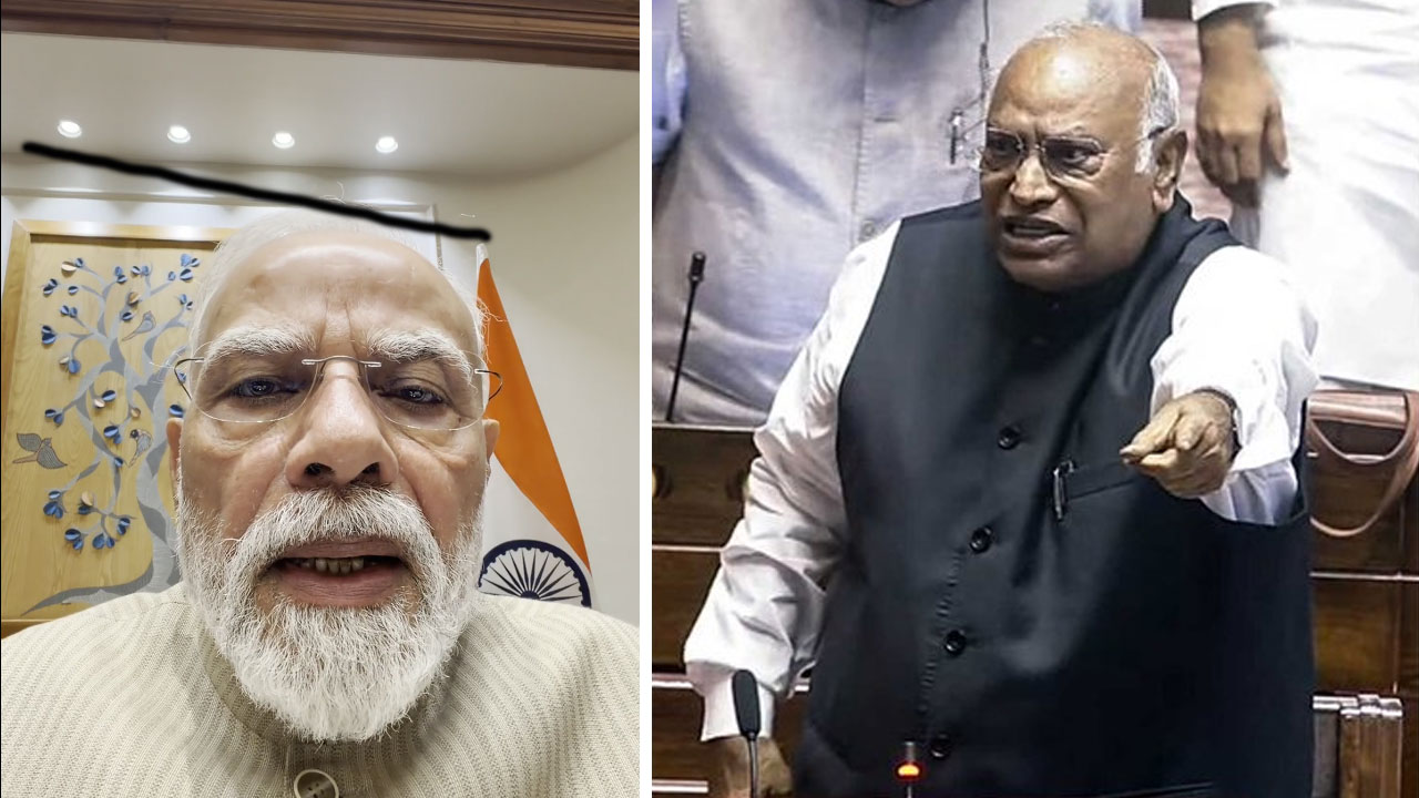 Mallikarjun Kharge: పార్ల‌మెంట్‌లో ప్ర‌క‌ట‌న చేయండి.. వీడియోల్లో కాదు: మోదీకి ఖ‌ర్గే కౌంట‌ర్‌