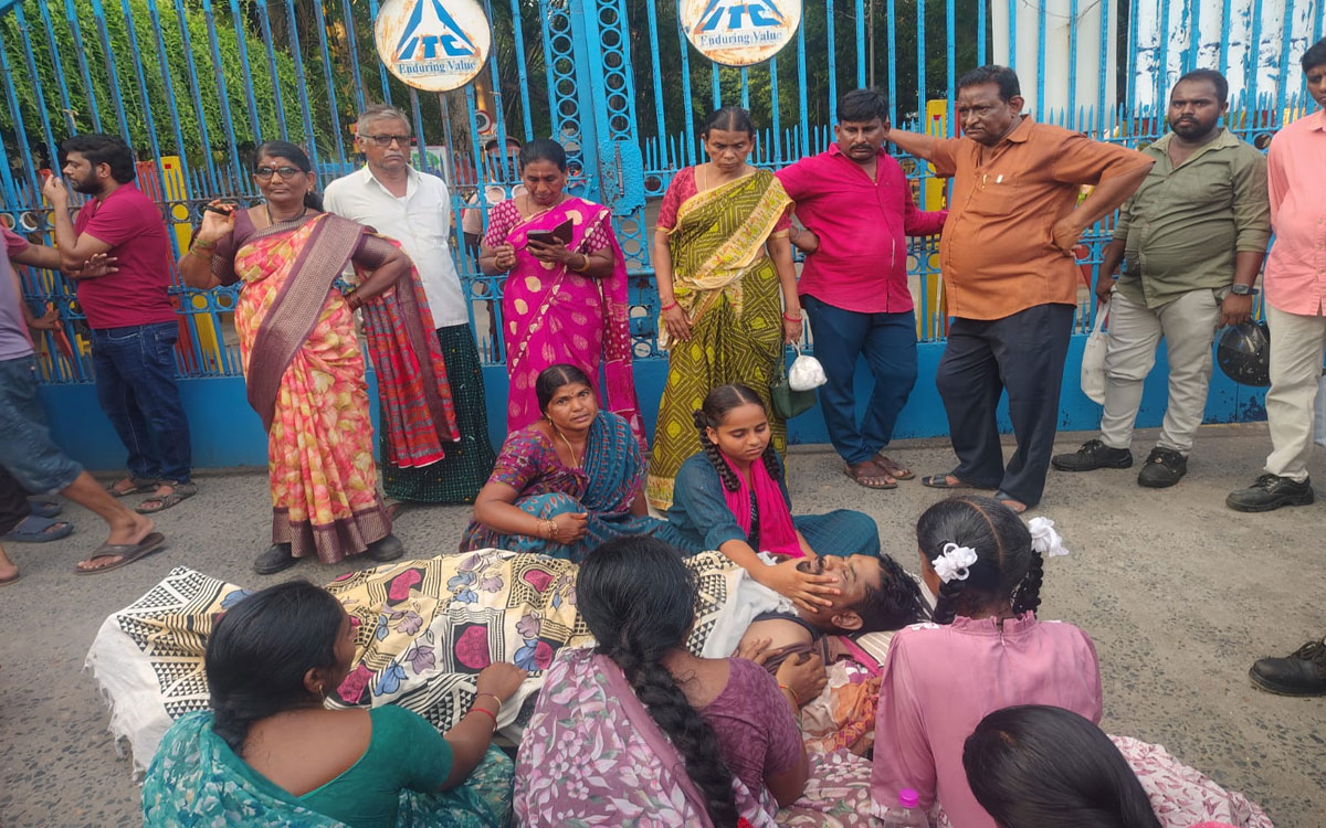 గుండెపోటుతో ఐటీసీ కార్మికుడు మృతి