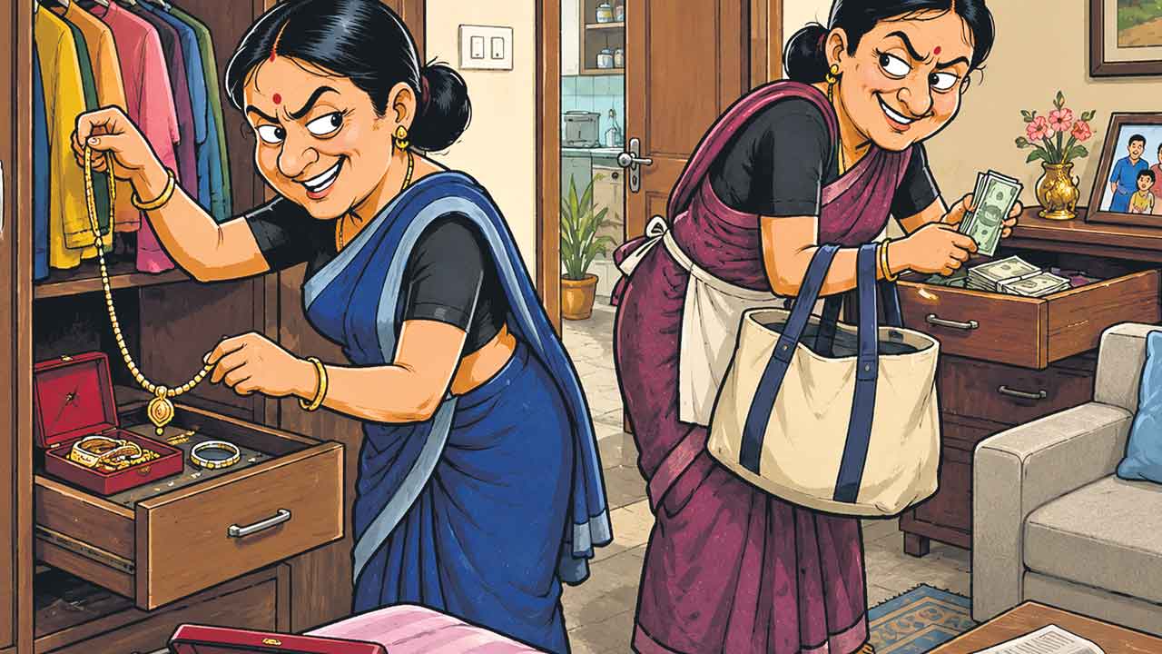 565 దొంగతనాలు.. రెండేండ్లలో పనిమనుషులు చేసిన చోరీలివి..