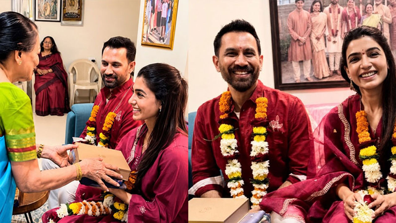 Samantha | స్నేహితుల సర్‌ప్రైజ్‌తో సమంత సీమంతం.. కుటుంబ వేడుకలో ఎమోషనల్ మూమెంట్స్ వైరల్!