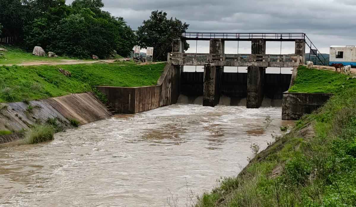 Nizamsagar | సింగీతం రిజర్వాయర్ మూడు గేట్లు ఎత్తివేత