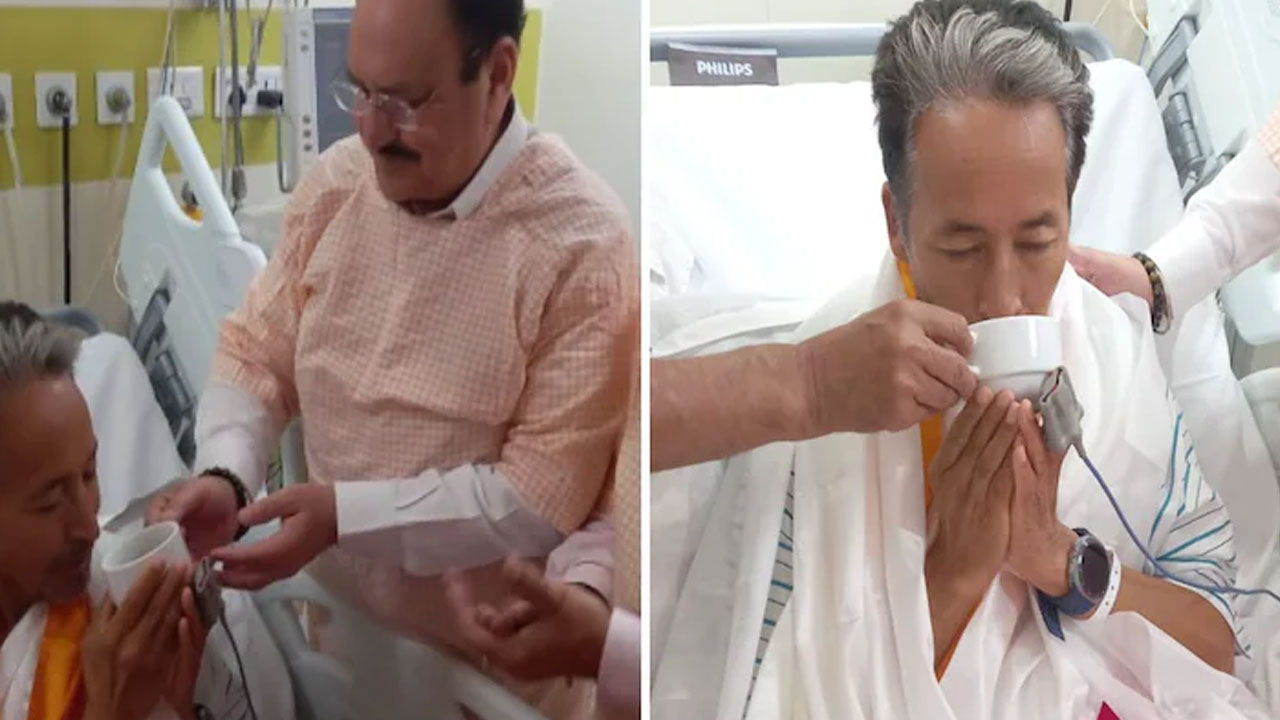 Sonam Wangchuk: నిరాహార దీక్ష విర‌మించిన సోన‌మ్ వాంగ్‌చుక్.. వీడియో