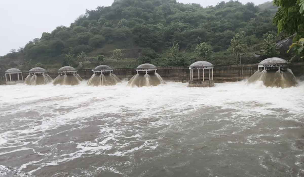 Kaleshwaram Project | ఎల్లంపల్లి ప్రాజెక్టు నుంచి కొనసాగుతున్న గోదావరి జలాల ఎత్తిపోతలు