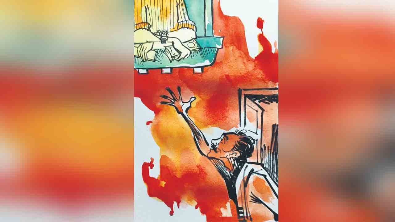 తలుపునకు గొళ్ళెం వేయలేదు