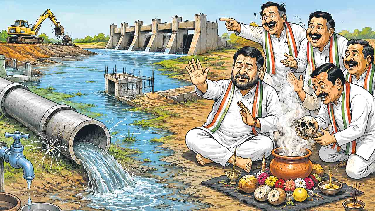 నీళ్లను కాదు.. జనం దృష్టిని మళ్లిస్తుండ్రు