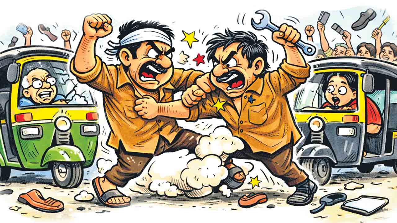 ఆటో సంఘాల ముసుగులో సమ్మె రాజకీయాలు