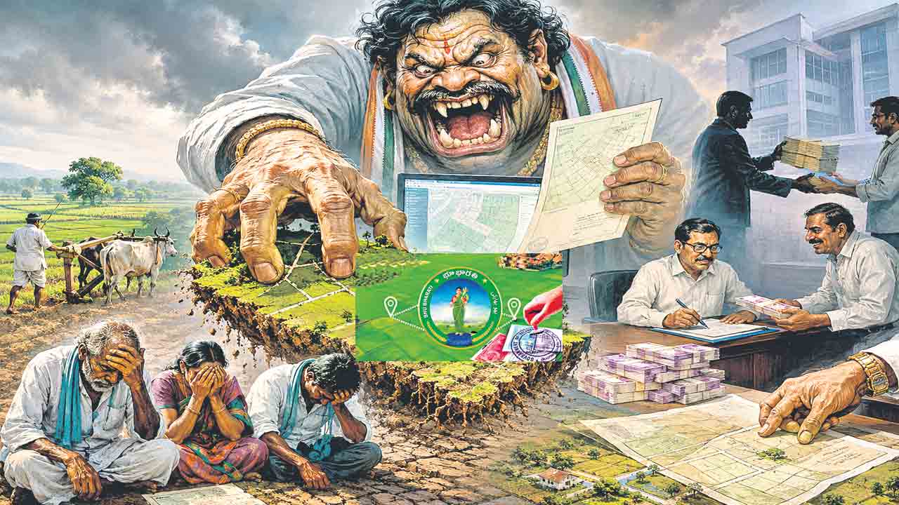 Bhu Bharathi | దోపిడీ సోపతి..భూ భారతి.. పోర్టల్‌ను అడ్డు పెట్టుకొని అధికారపార్టీ పెద్దల భారీ దోపిడీ!