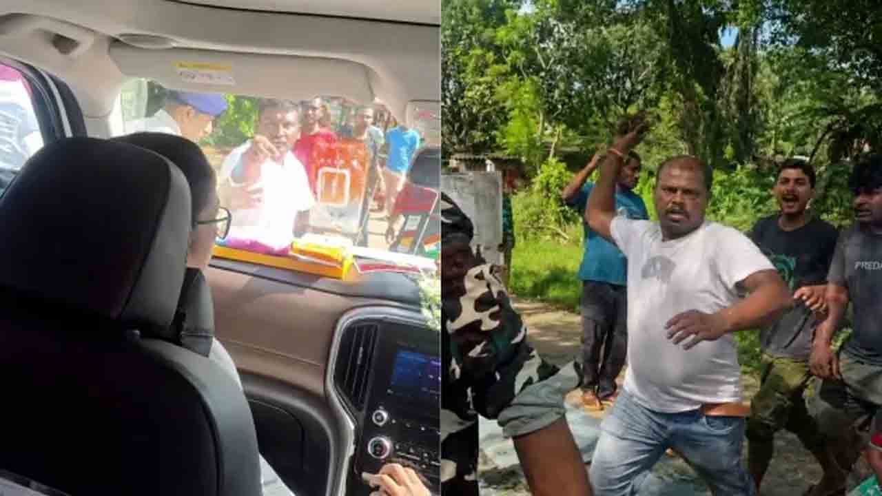 మమత కాన్వాయ్‌పై దాడి