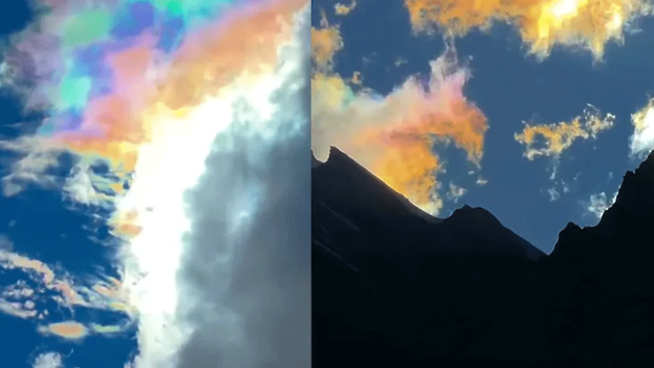Colour Clouds | ఆకాశంలో అద్భుత దృశ్యం.. ర‌క‌ర‌కాల రంగుల్లో మేఘాలు..!