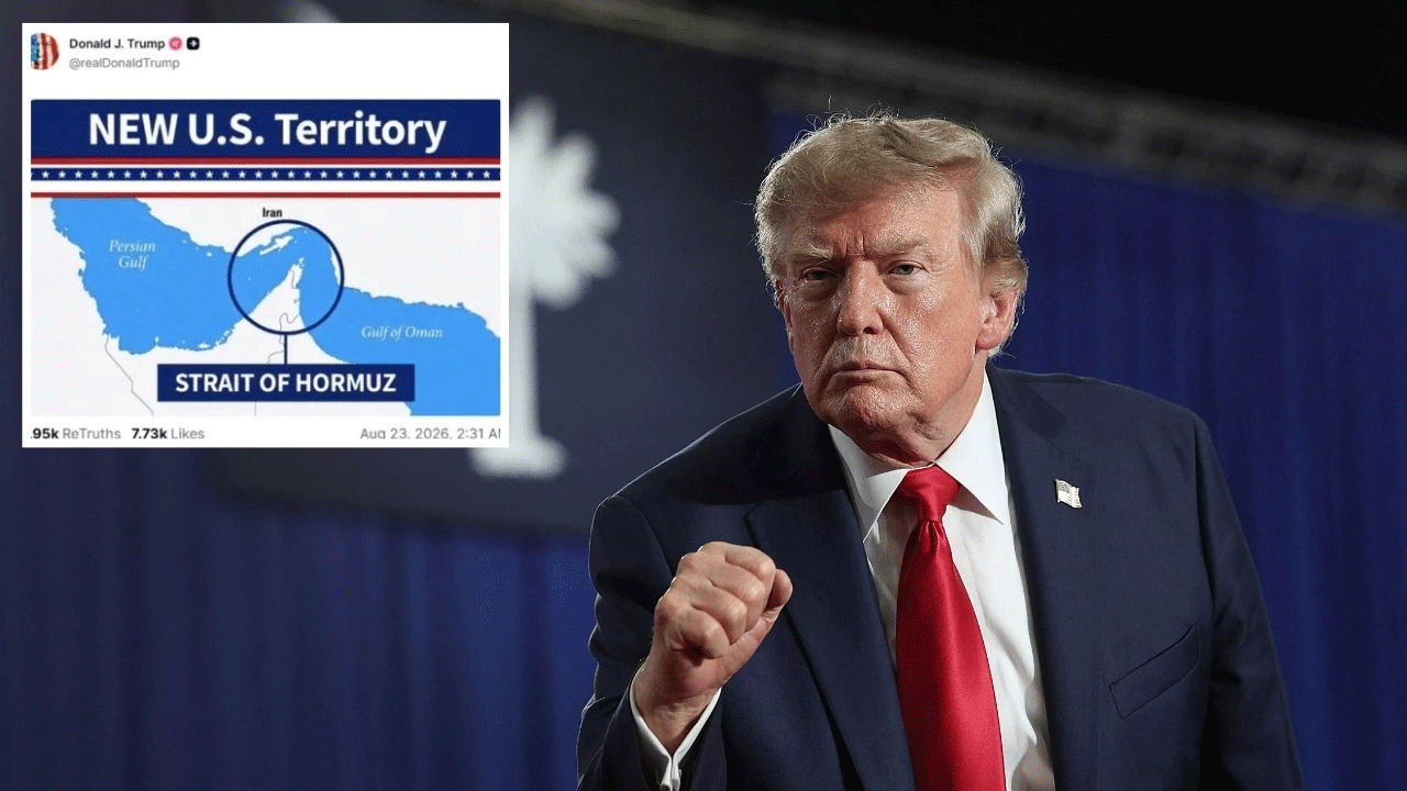 Donald Trump | హ‌ర్మూజ్ జ‌ల‌సంధిని అమెరికా భూభాగంగా చూపుతూ మ‌రోసారి ట్రంప్ సంచ‌ల‌న పోస్ట్‌..!