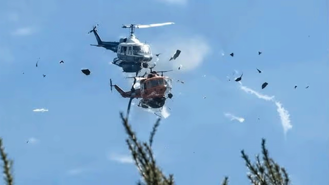 Helicopter Blast | కార్చిచ్చును ఆర్పుతూ ఒక‌దానికొక‌టి ఢీకొన్న హెలికాప్ట‌ర్‌లు.. ఇద్ద‌రు పైల‌ట్‌లు దుర్మ‌ర‌ణం