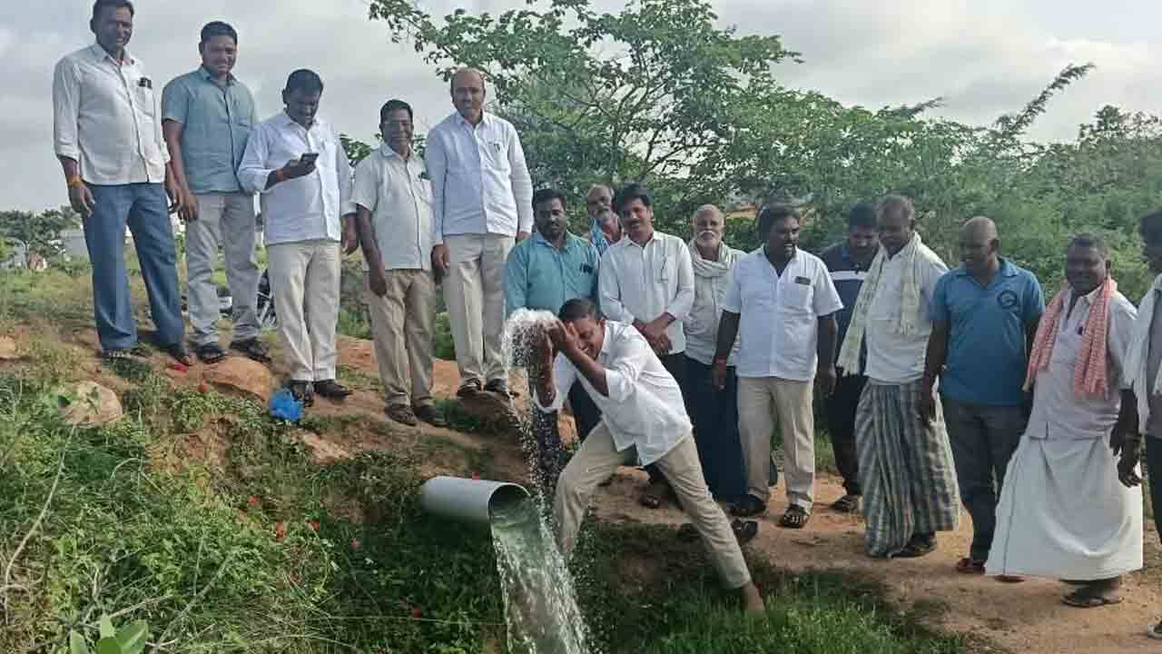 మాజీ మంత్రి చొరవతో కిష్టగిరికి సాగునీరు