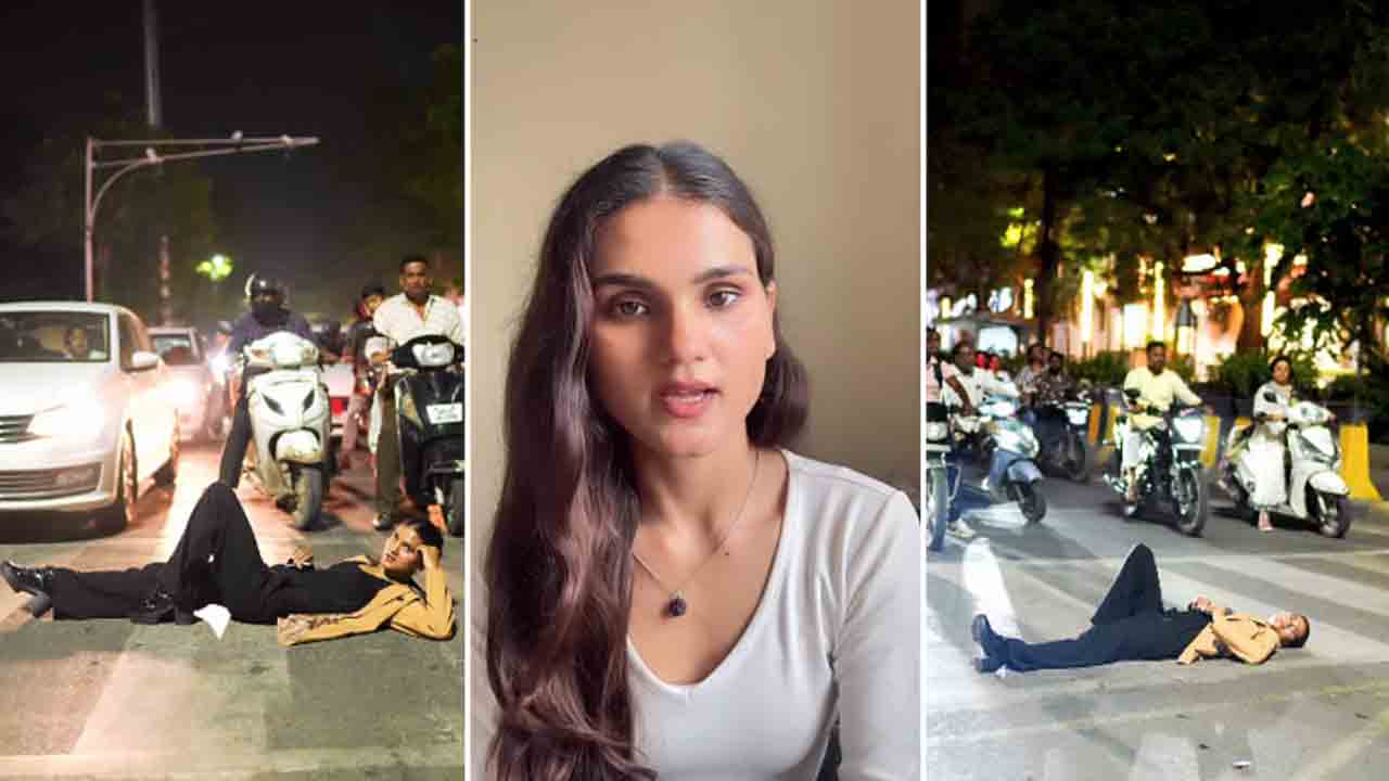 Watch: జీబ్రా క్రాసింగ్‌ వద్ద ఇన్‌ఫ్లుయెన్సర్ రీల్ షూట్‌.. తర్వాత ఏం జరిగిందంటే?