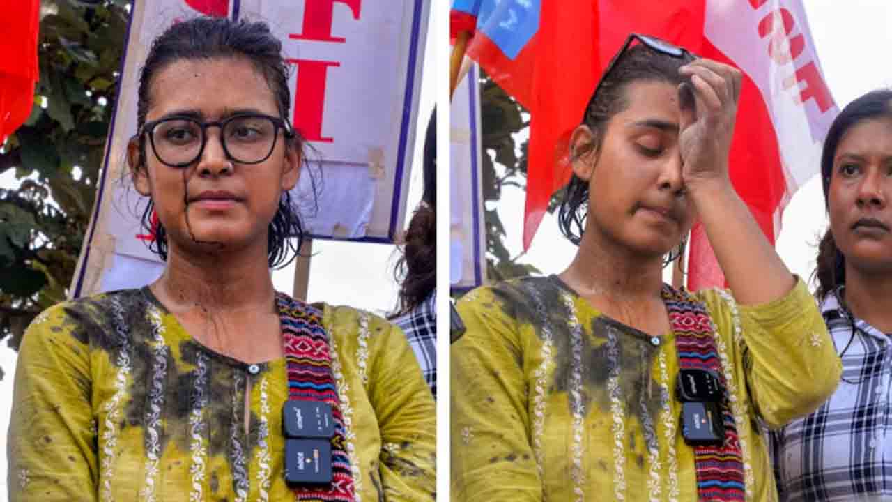 Watch: జార్ఖండ్‌ అసెంబ్లీ వైపు విద్యార్థుల ర్యాలీ.. విద్యార్థి సంఘం నాయకురాలిపై సిరా దాడి