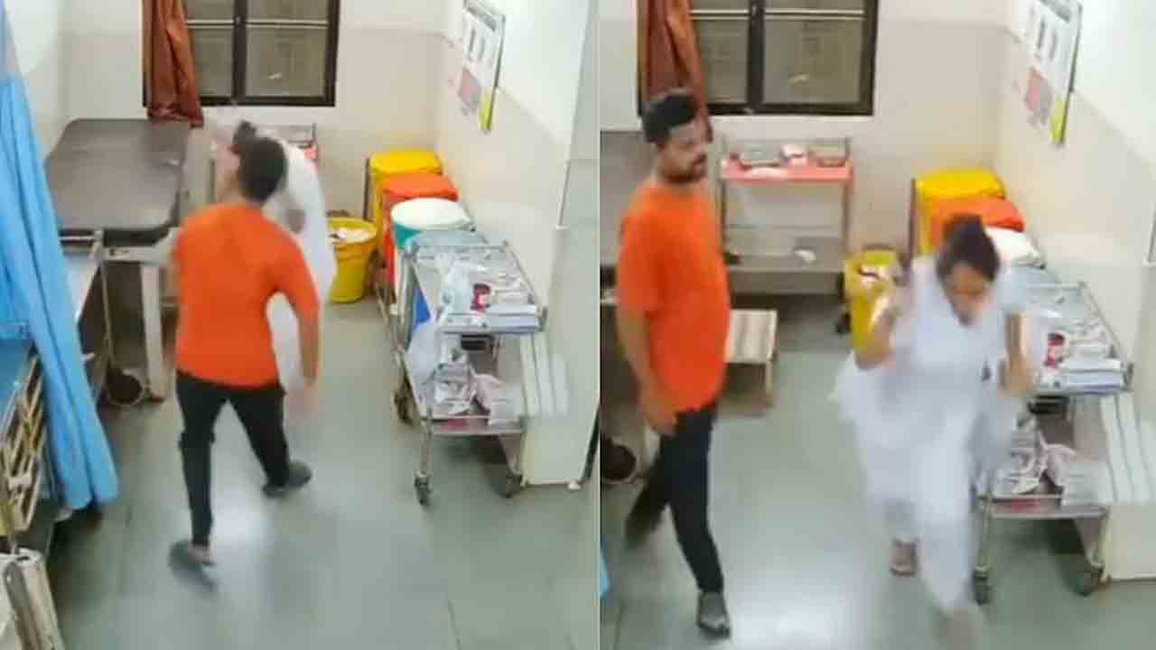 Man Slaps Nurse | ప్రభుత్వ ఆసుపత్రిలో నర్సుపై వ్యక్తి దాడి.. వీడియో వైరల్‌, అతడు అరెస్ట్‌