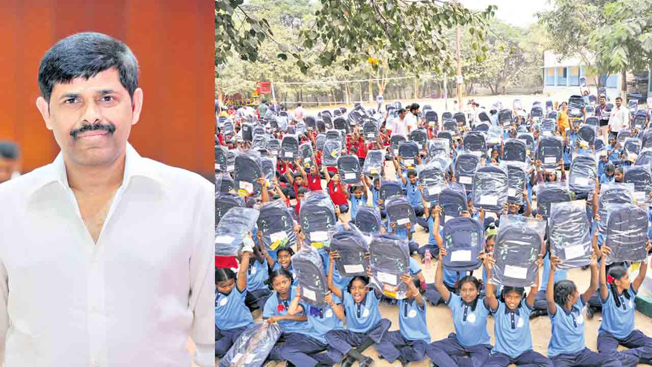 నాయనమ్మ ప్రేరణతో.. ప్రభుత్వ పాఠశాల విద్యార్థుల చదువుకు అండగా