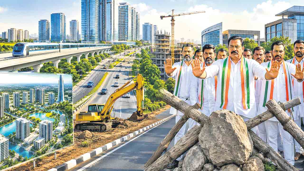 నార్త్‌ సిటీ అభివృద్ధికి కాంగ్రెస్‌ మోకాలడ్డు