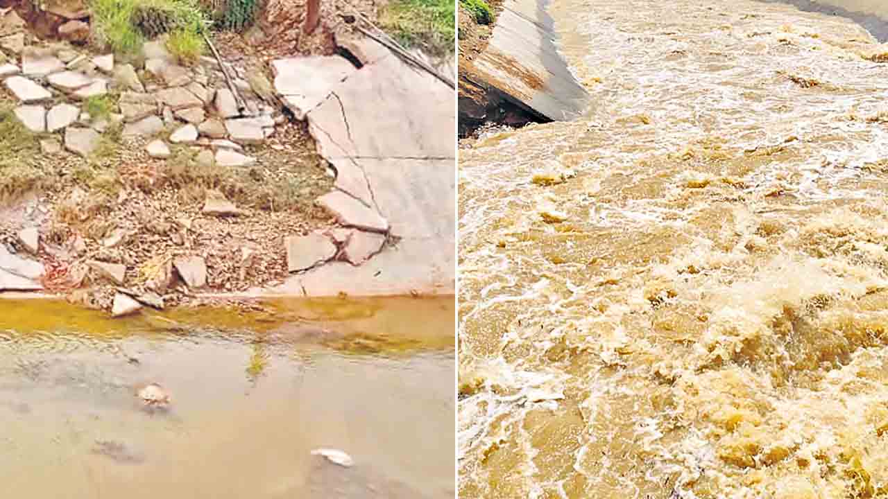 మళ్లీ కూలిన రాజీవ్‌ లింక్‌.. కాంగ్రెస్‌ నిర్మాణ కౌశలం