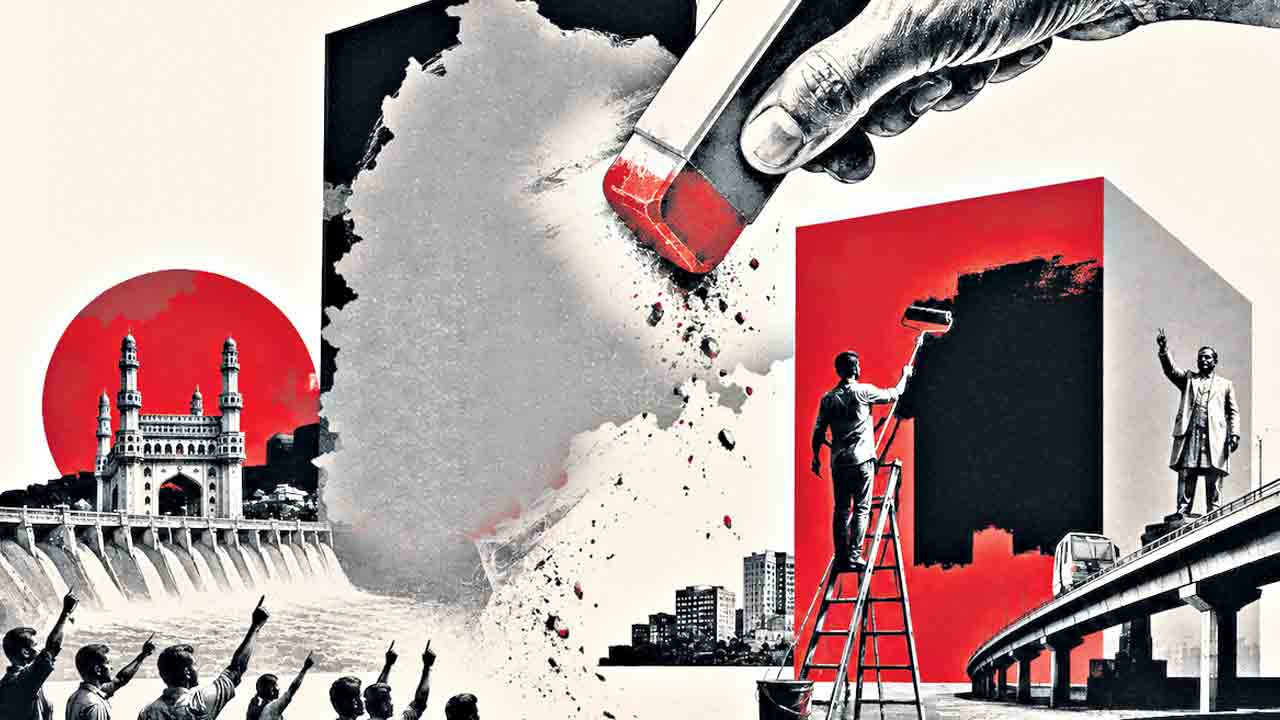 కేసీఆర్‌ ఆనవాళ్లపై అక్కసు ఏల!