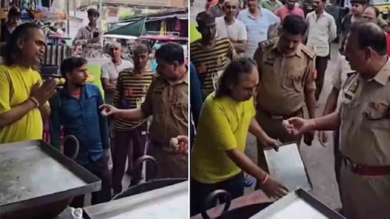 Watch: స్వీట్‌ షాపుపై అధికారులు రైడ్‌.. కల్తీ స్వీట్‌ తినేందుకు యజమాని నిరాకరణ