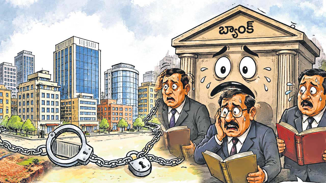 నిషేధిత జాబితాలో ఆస్తులు ఆందోళనలో బ్యాంకులు