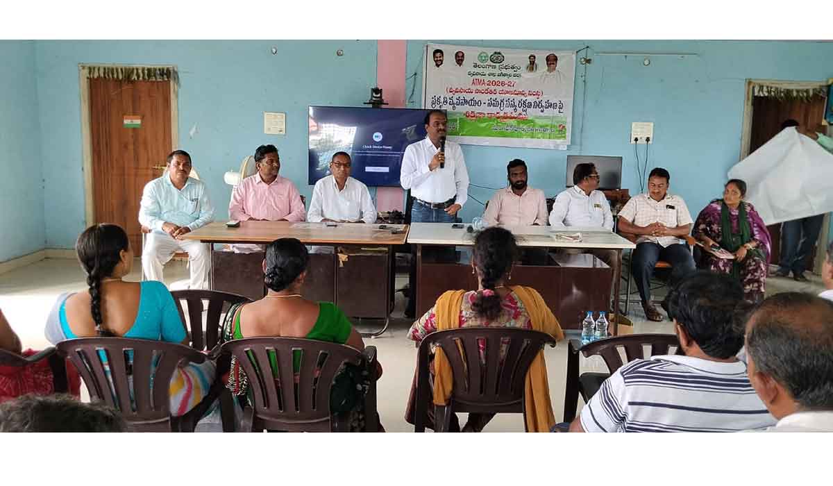 Sarangapur | ప్రకృతి వ్యవసాయంతోనే నేల ఆరోగ్యవంతంగా ఉంటుంది.. సిరిసిల్ల జిల్లా వ్యవసాయ అధికారి భాస్కర్