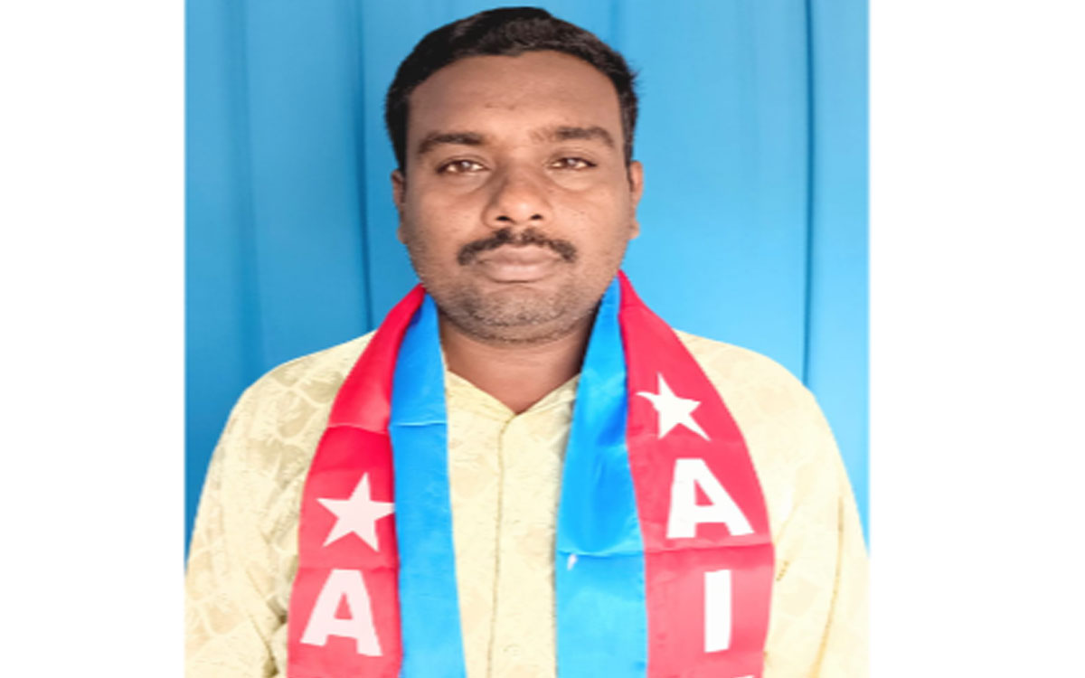 ఏఐవైఎఫ్ భ‌ద్రాద్రి కొత్త‌గూడెం జిల్లా సహాయ కార్యదర్శిగా చాంద్ పాషా