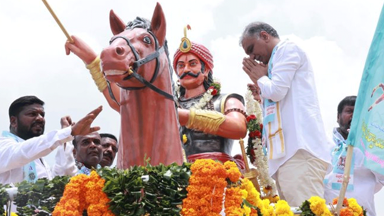 Sarvai Papanna Goud | సమానత్వం కోసం స‌ర్వాయి పాప‌న్న గౌడ్ చేసిన కృషి చరిత్రలో నిలిచిపోతుంది : హ‌రీశ్ రావు