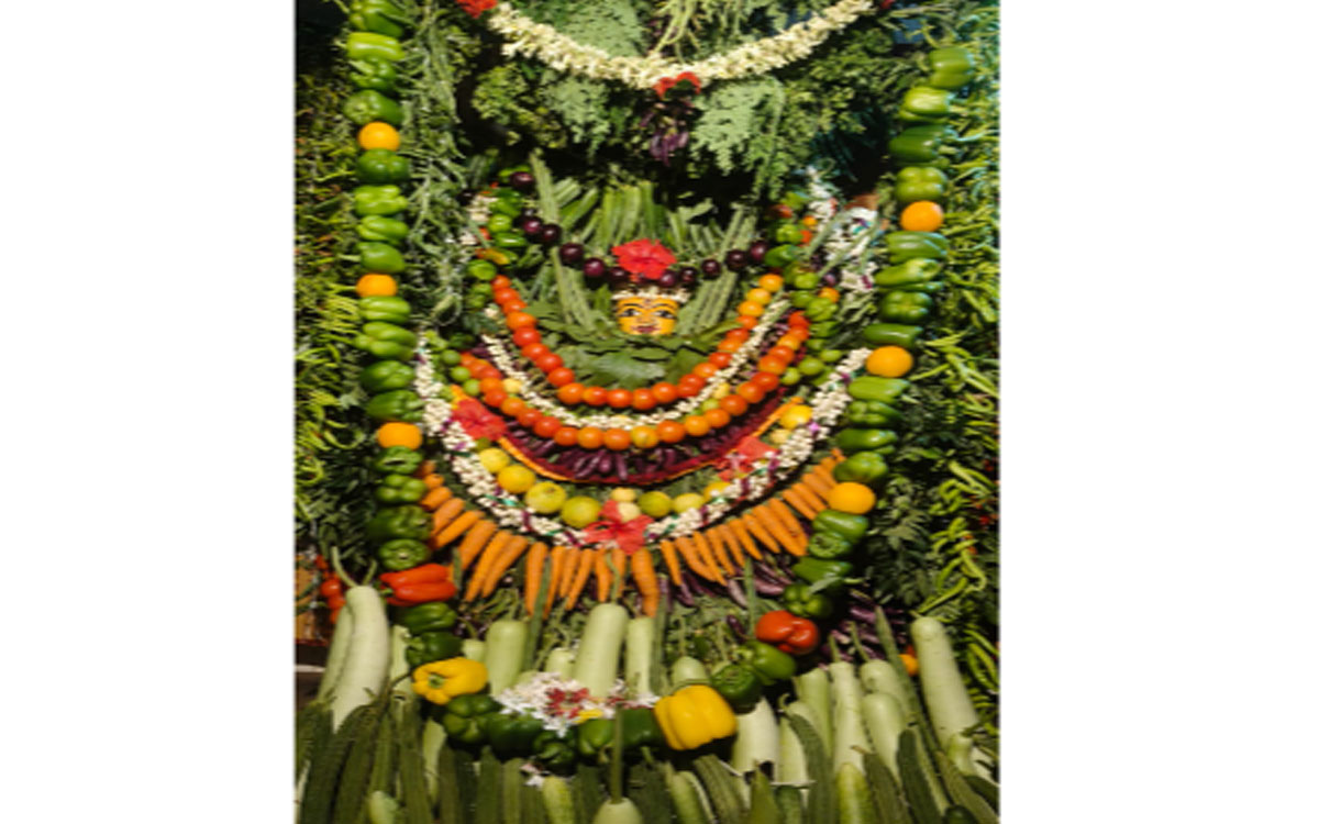 శాకాంబరి అవతారంలో కనకదుర్గమ్మ