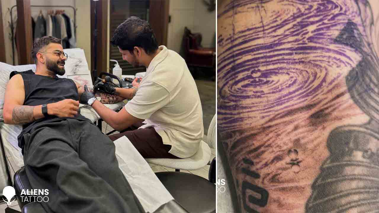 Virat Kohli | కోహ్లీ చేతిపై కొత్త పచ్చబొట్టు.. ఐదు సెషన్లు దాటినా పూర్తవ్వలే..!