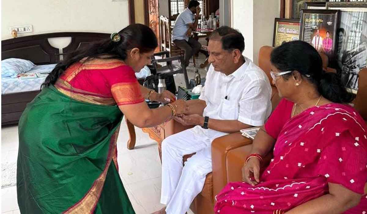 Koppula Eswar | ధర్మారం మండలంలో ఘనంగా రక్షాబంధన్ వేడుకలు