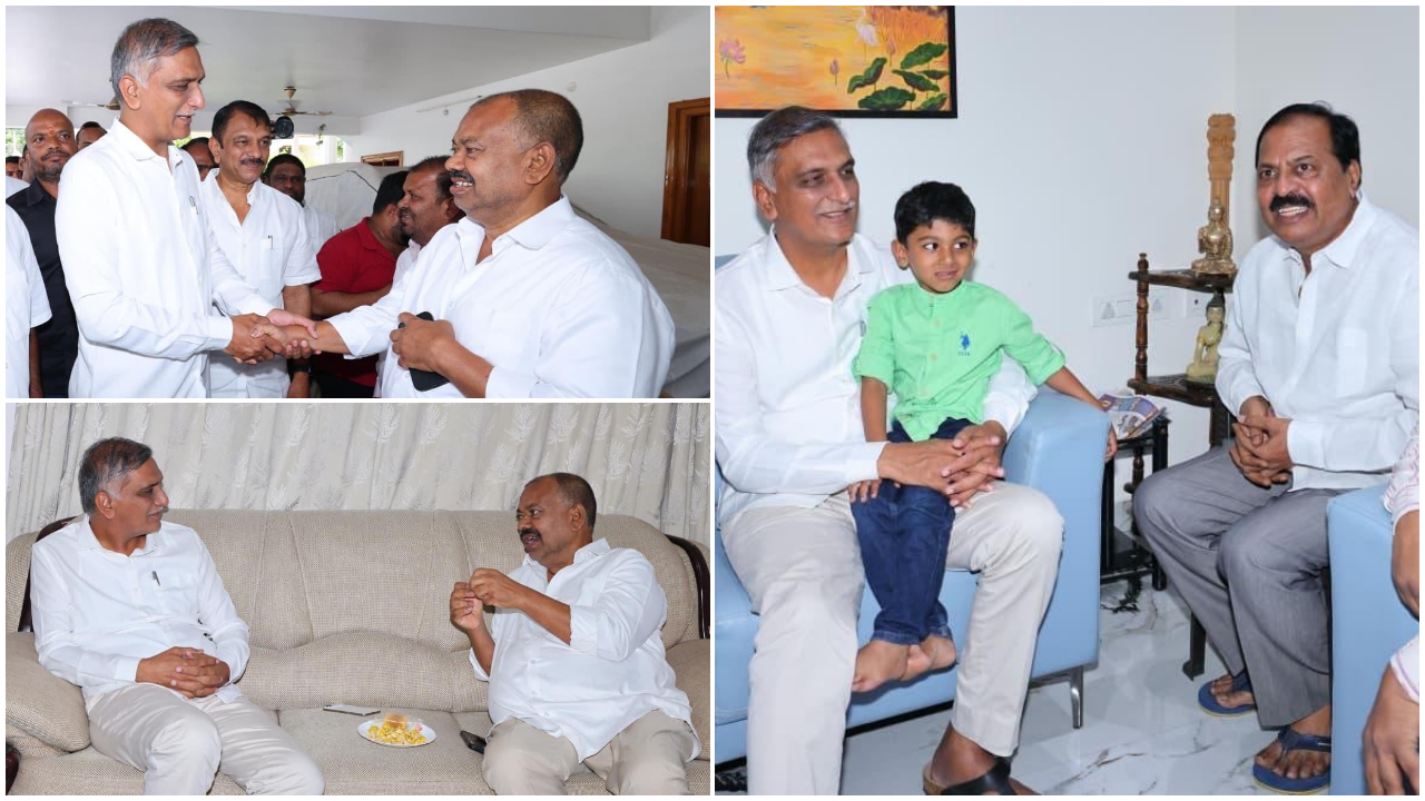 బీఆర్‌ఎస్‌ నేతలు దేవీప్రసాద్‌, క్యామ మల్లేశ్‌‌కు హరీశ్‌రావు పరామర్శ.. వారి ఆరోగ్య పరిస్థితిపై ఆరా
