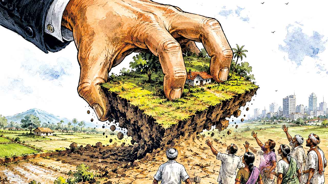 బొంరాస్‌పేటలో భూ హారతి.. ‘ముఖ్యనేత’ అనుచరుడి కనుసన్నల్లో భారీ దందా!