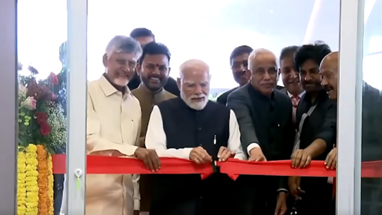 Bhogapuram Airport | భోగాపురం అంతర్జాతీయ విమానాశ్రయాన్ని ప్రారంభించిన ప్రధాని మోదీ