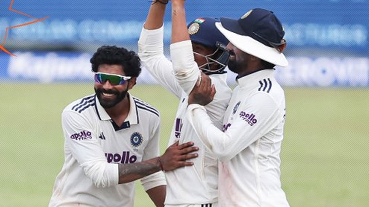 SLvIND: శ్రీలంక 284 ఆలౌట్‌.. భార‌త్‌కు 178 ర‌న్స్ ఆధిక్యం