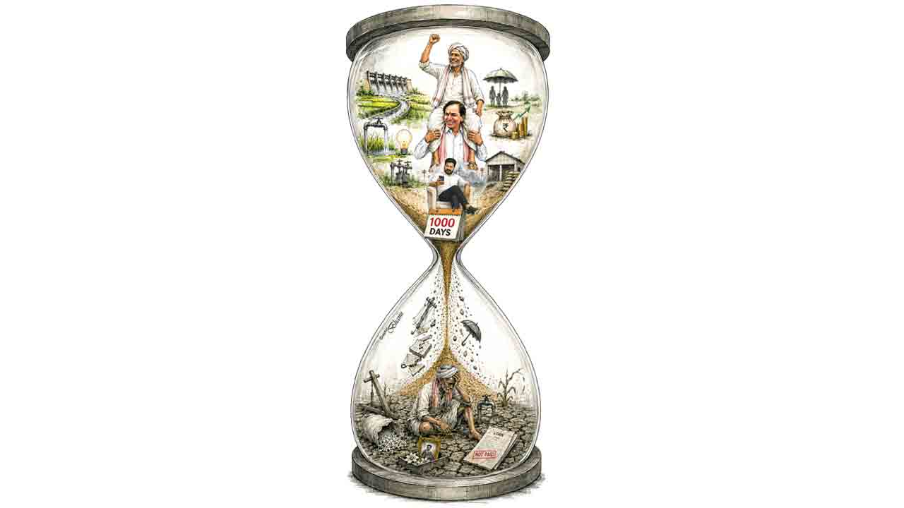 పదేండ్ల పండుగ వెయ్యి రోజుల్లో దండగ.. నాడు సాగు సంబురం.. నేడు సంక్షోభం!